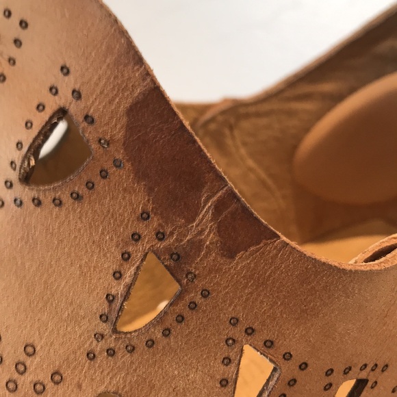 Anthropologie Musse & Cloud Anisse Brown Leather Ankle Boot 6 … - Picture 9 of 10